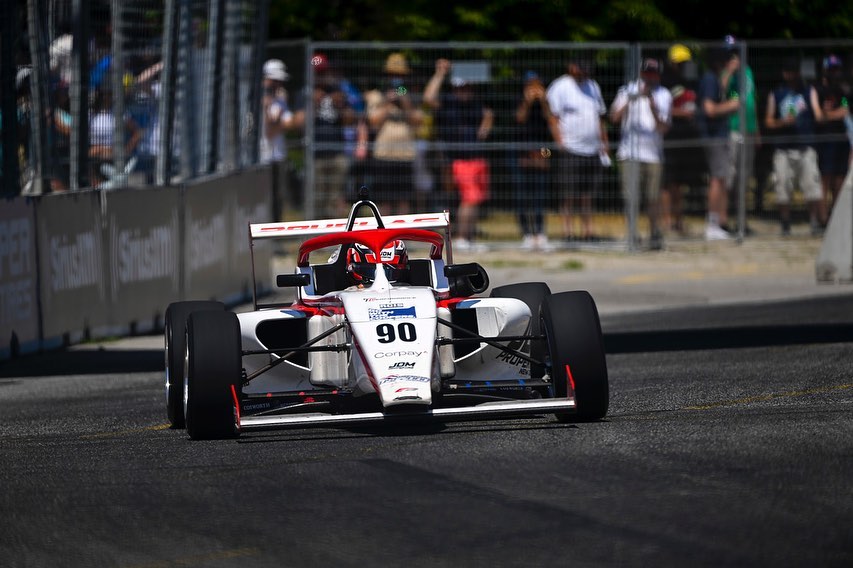 Top ten weekend for Jacob Douglas in USF2000 Toronto round