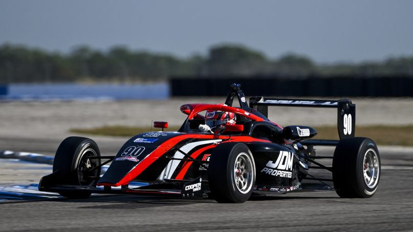 Douglas charges to maiden USF2000 podium