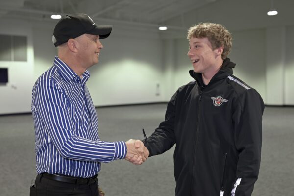 David Turner met with Jacob Douglas to announce the NZ Elite Motorsport Class of 2025 from Indianapolis