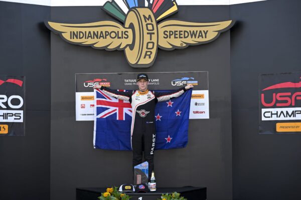 Douglas took his maiden USF Pro 2000 race win at IMS