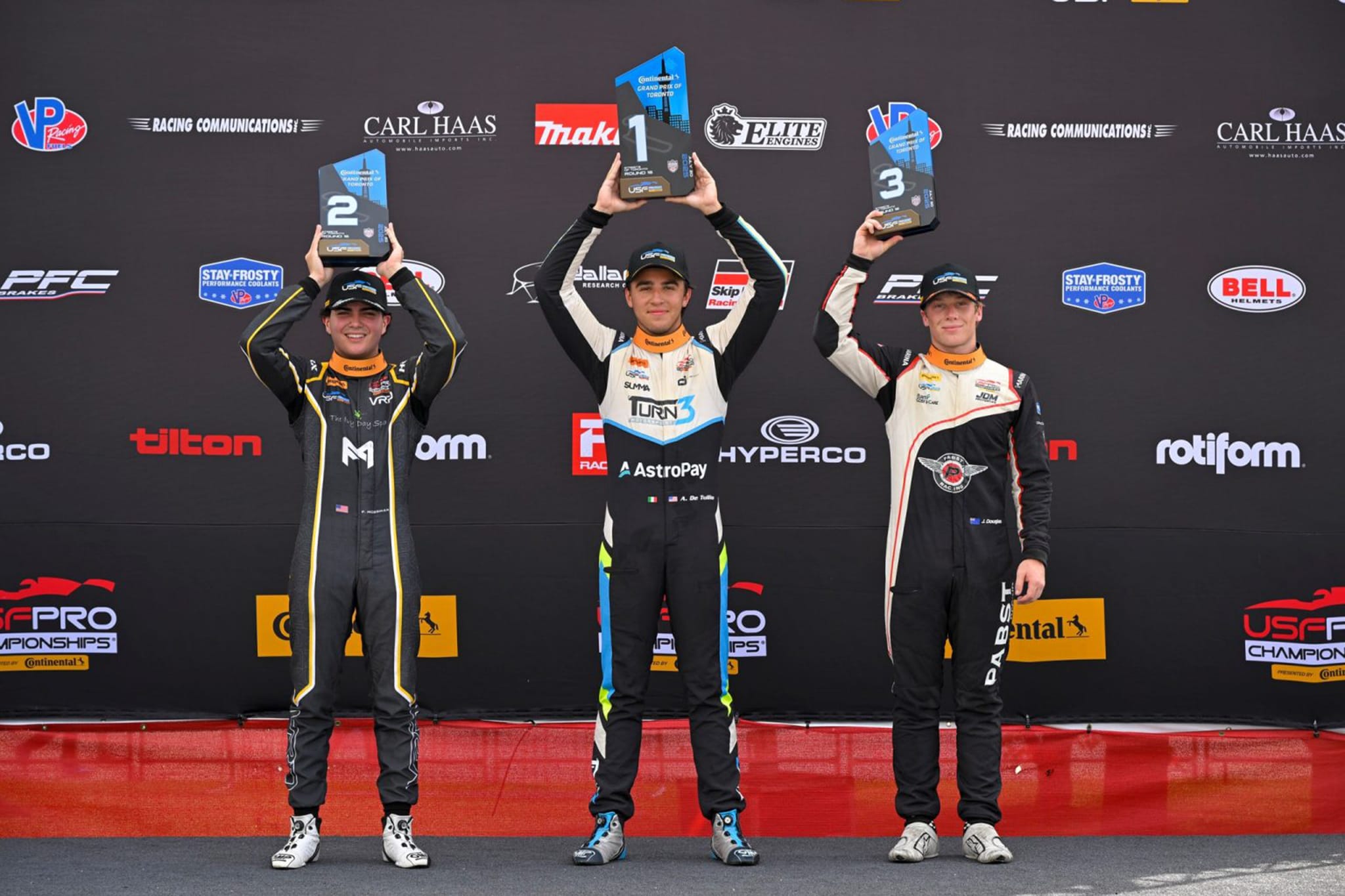 Double podium for Douglas, tough weekend for Manson as USF Pro 2000 hits Toronto streets